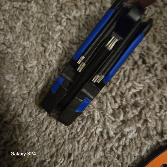 Sky Black and Blue Folding Hex Key Set - Picture 2 of 5